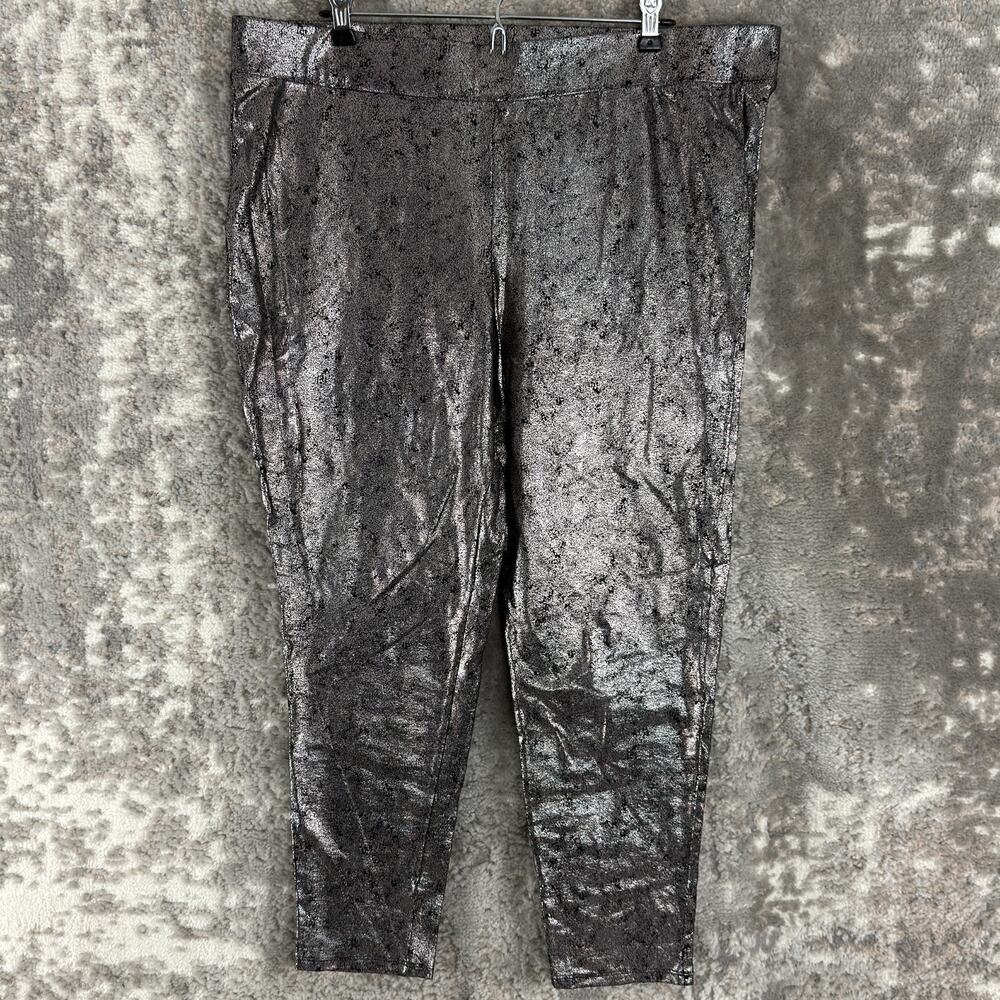 Torrid Plus Size 3X Stretch Casial Flat Front Legging‎ Pants Gray Pull On
